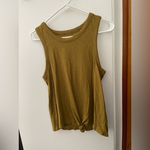 Madewell tank top with front knot tie - Picture 1 of 2